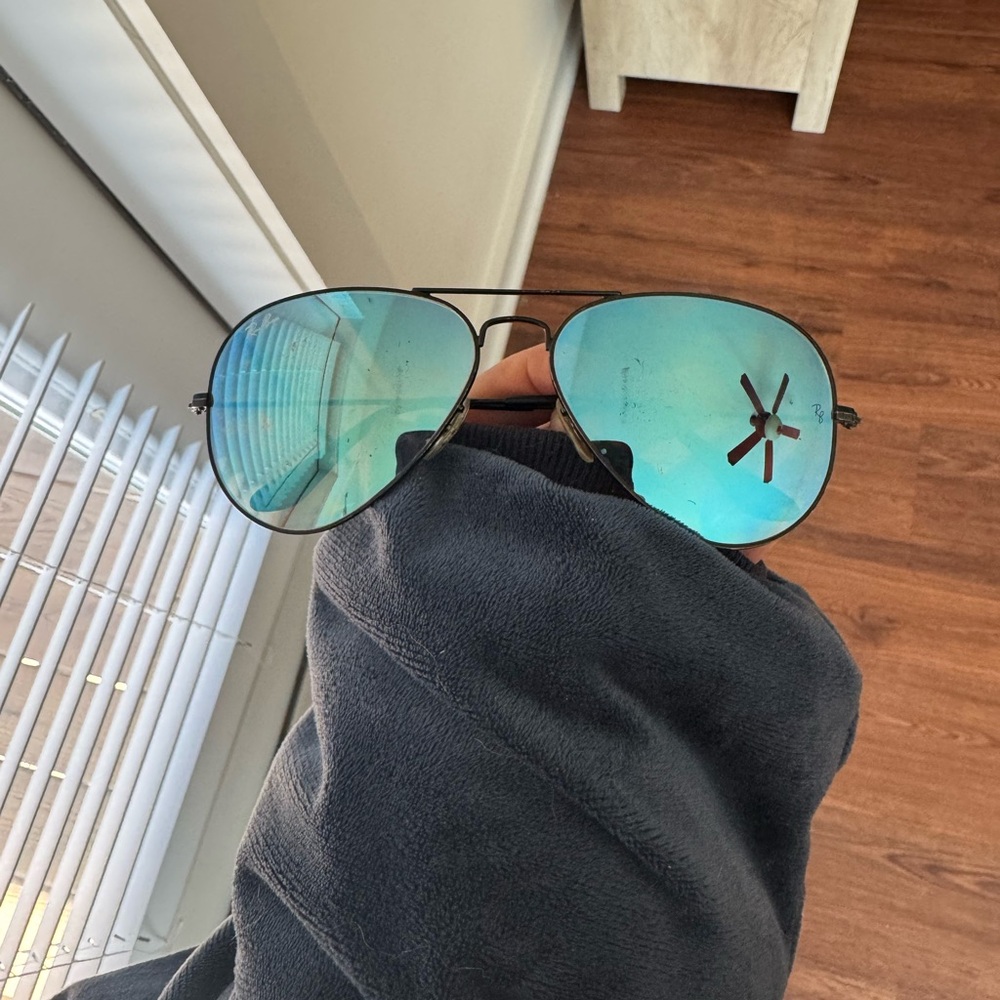 Blue Rayban Sunglasses